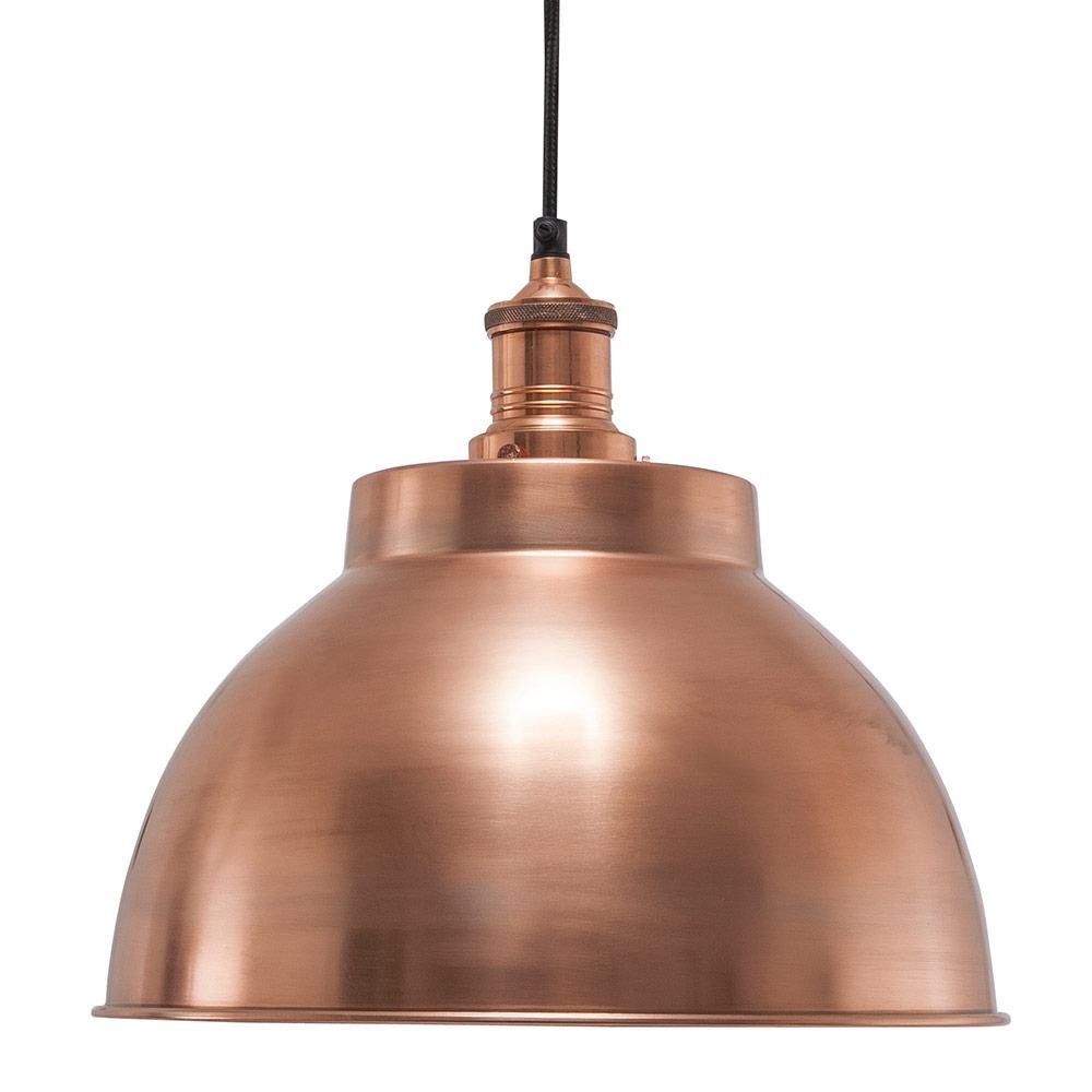 Metal Dome Lamp Shade Copper 13 Inch, Vintage Metal Lamp Shades Uk