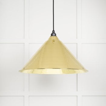 From the Anvil Smooth Brass Hockley Pendant