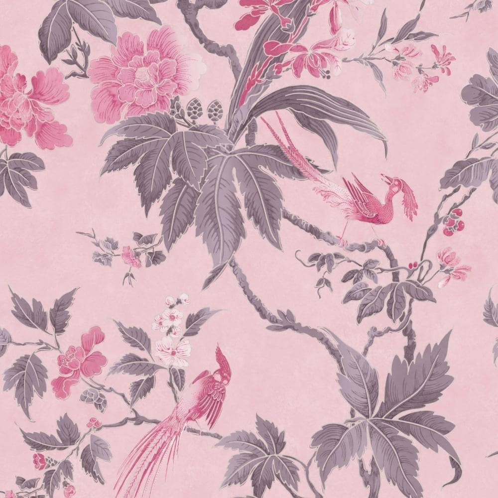 Little Greene Paradise Pink Wallpaper - Decor from Period Property Store UK